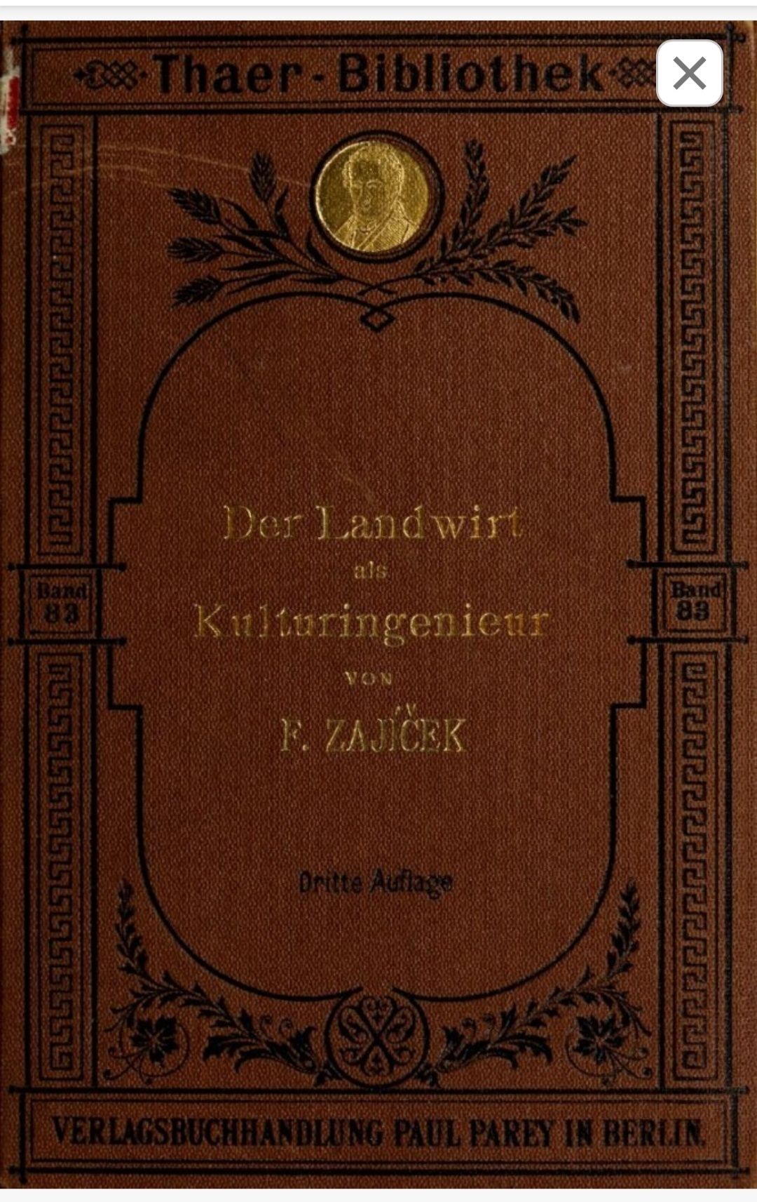 Landwirt Kulturingenieur INŻYNIERIA ROLNICZA 1892