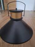 Nowa lampa wisząca czarno-złota retro