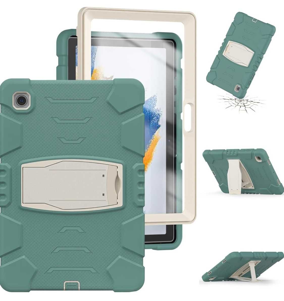 Etui Case do Samsung Galaxy Tab A8 10.5 X200/205 z podstawką zielony