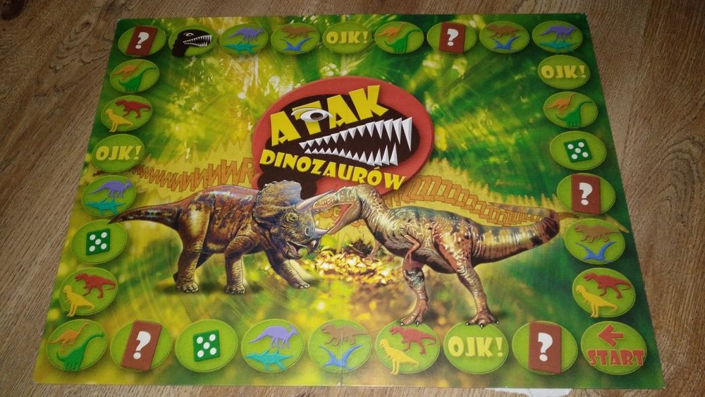 Gra rodzinna Atak dinozaurów. Używana. Stan dobry