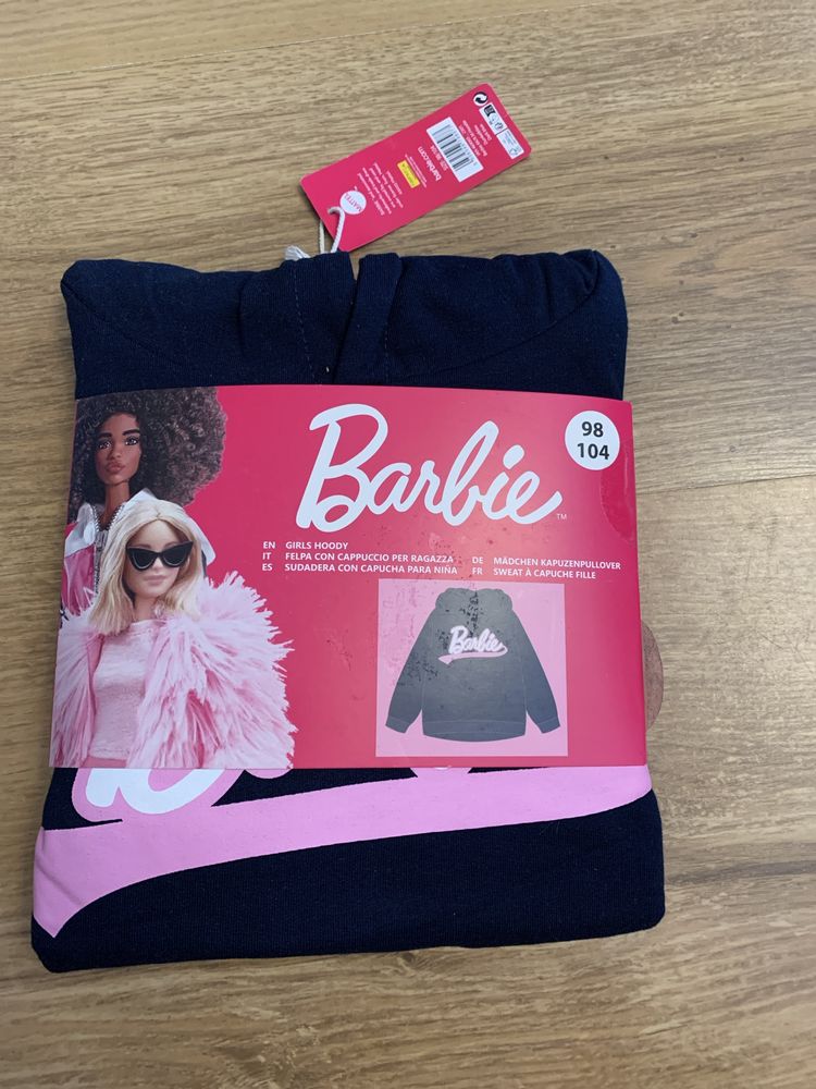 Bluza Barbie nowa granatowa 98 dziewczeca 104
