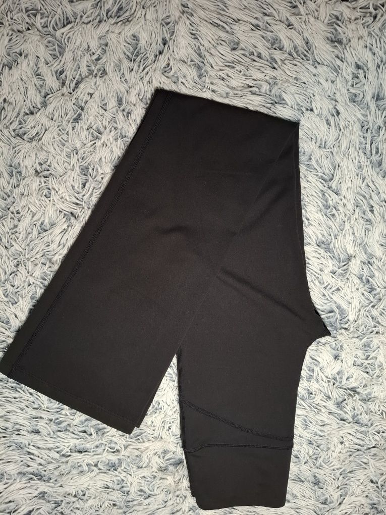 Legginsy z szerokimi XS nogawkami wysoki stan szeroka nogawka