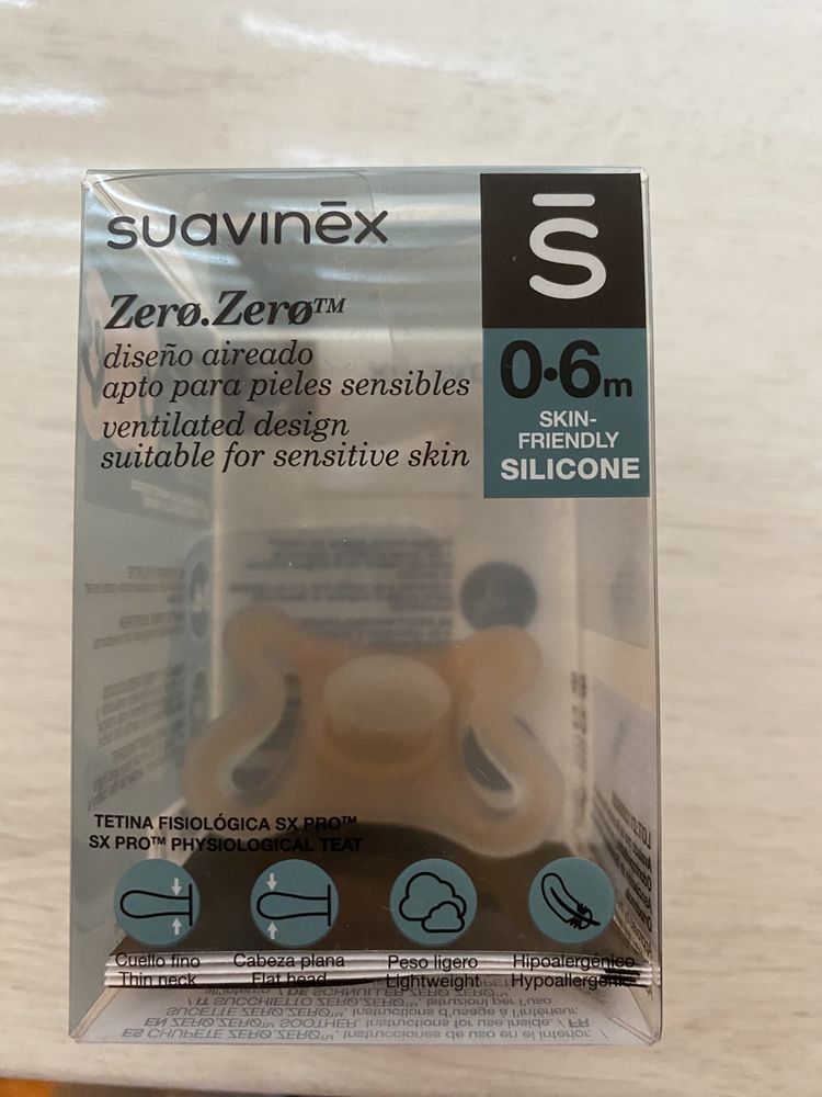 Suavenix Zero антиколікова пляшечка для годування, пустушка, Avent