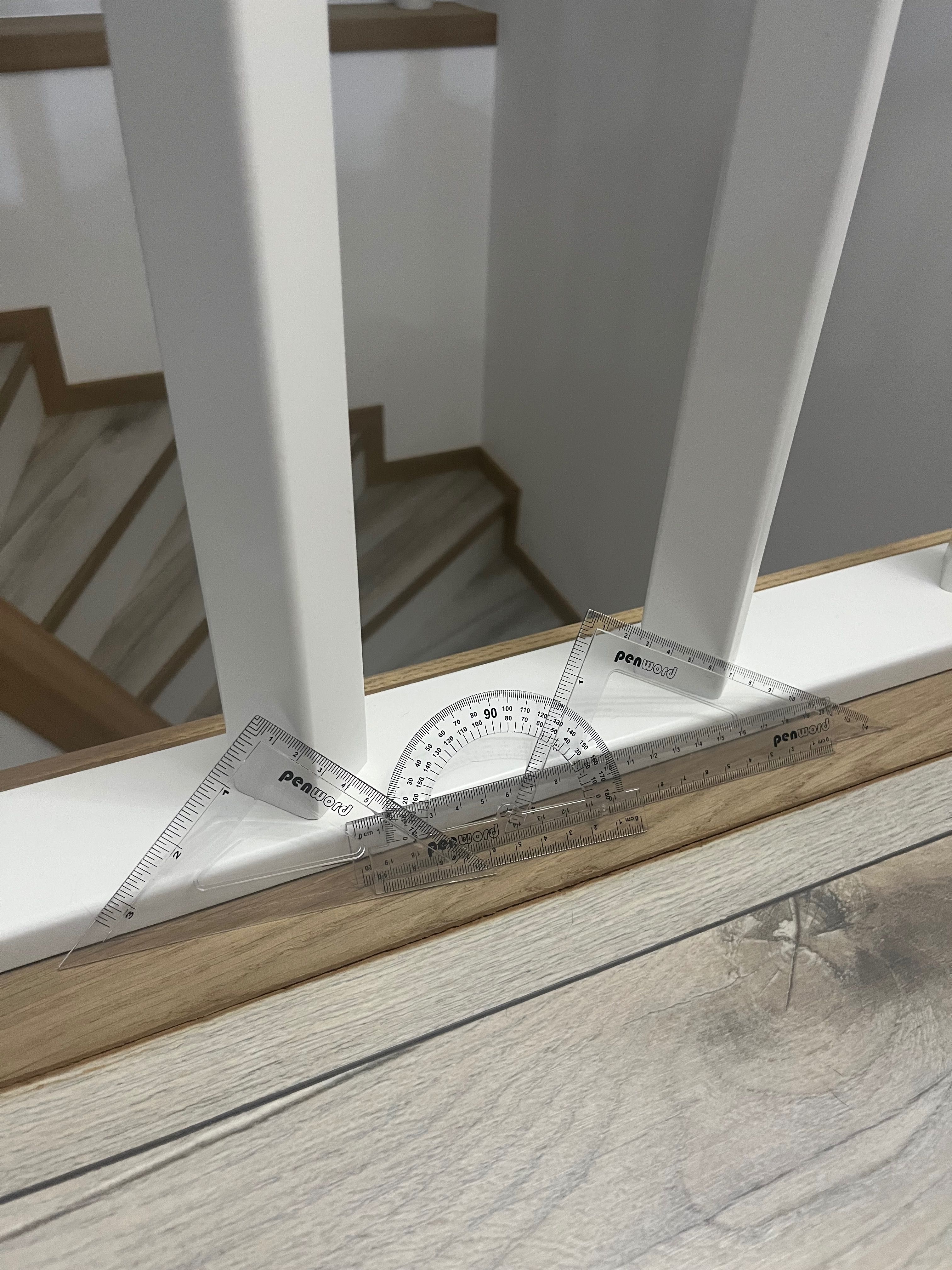 4 częściowy zestaw przyborów geometrycznych