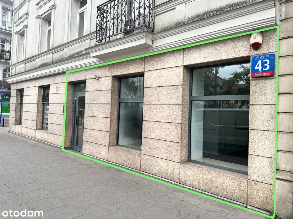 BEZPOŚREDNIO Targowa lokal handlowo-usługowy  o powierzchni 89,17 m2,