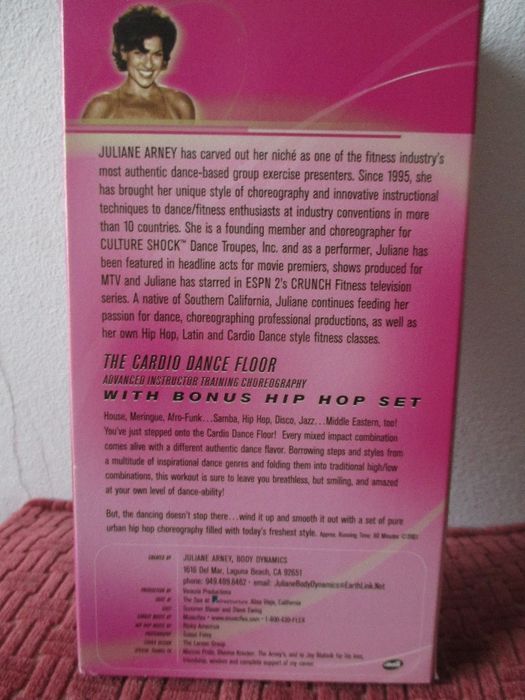 VHS:Cardio Dance/HipHop+Abdominals&Back+Cindy Crawford
