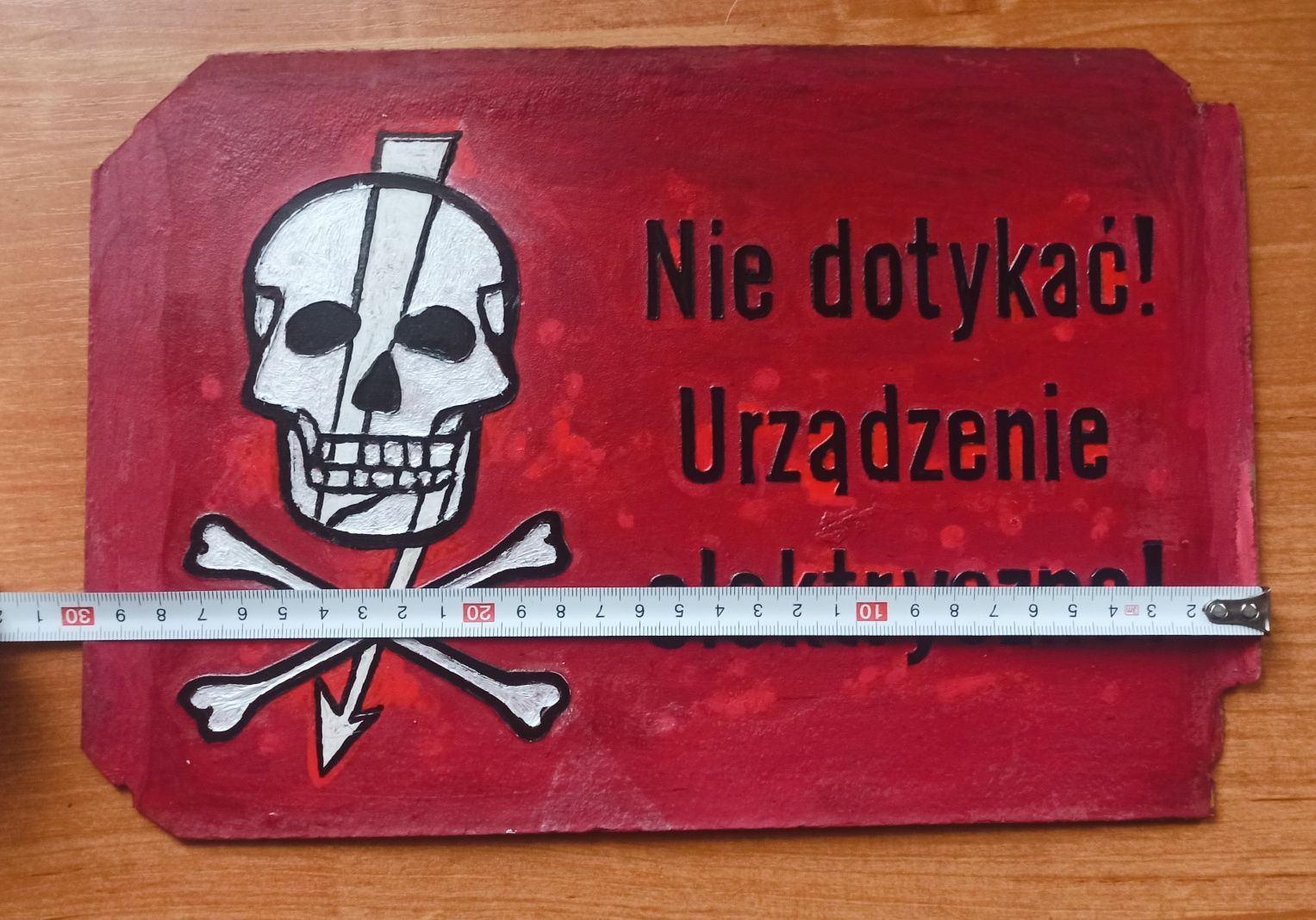 Na sprzedaż tabliczka ostrzegawcza