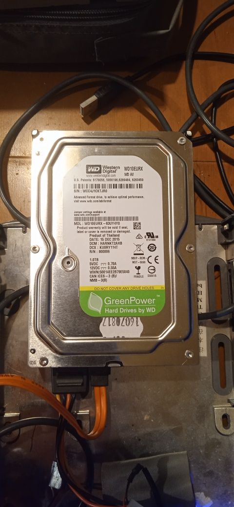 Dysk twardy 1TB HDD WD sata 3.5" Green Power