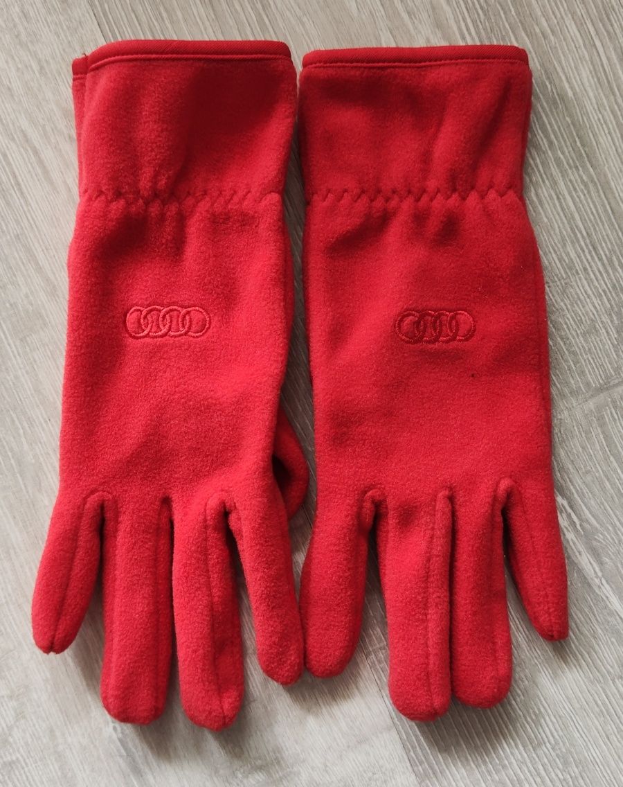 Audi rękawiczki damskie polarowe S