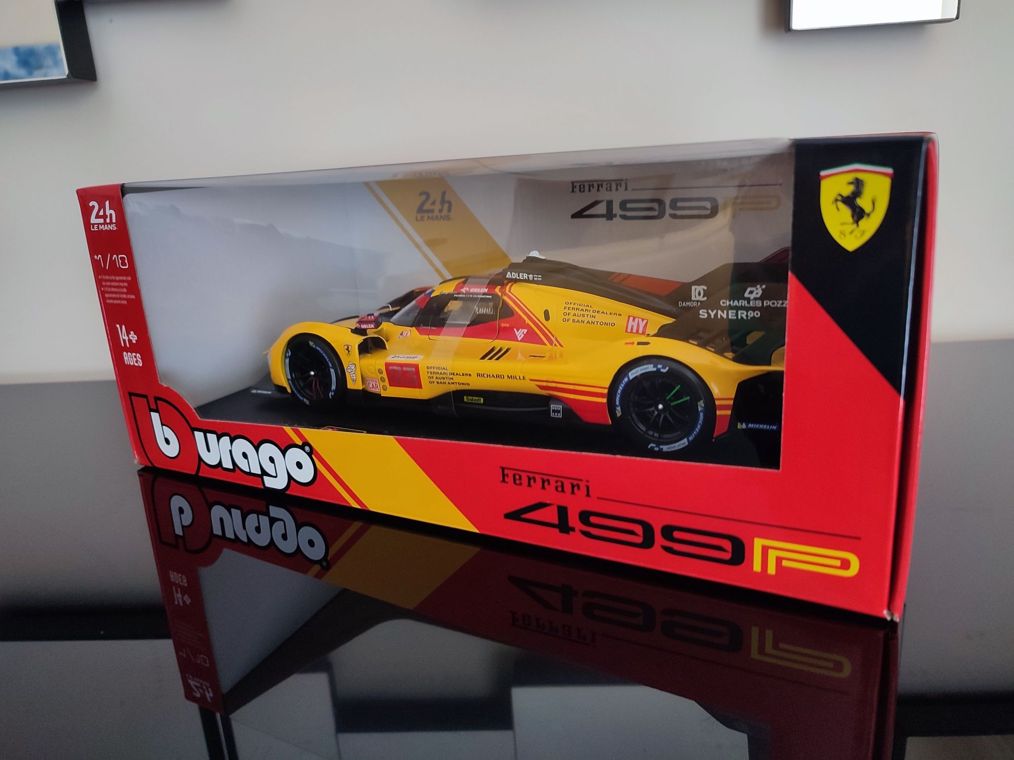 Ferrari 499P LeMans escala 1/18 Bburago NOVO