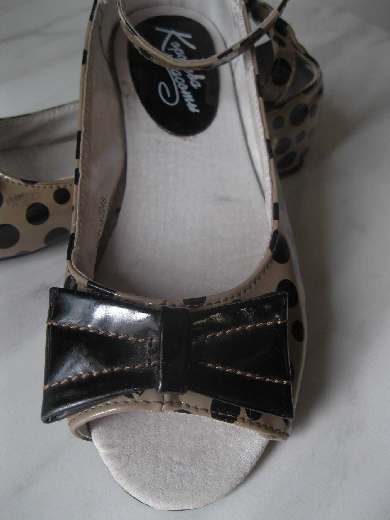 Балетки туфли в горох девочке размер 31 стелька 20,5 см