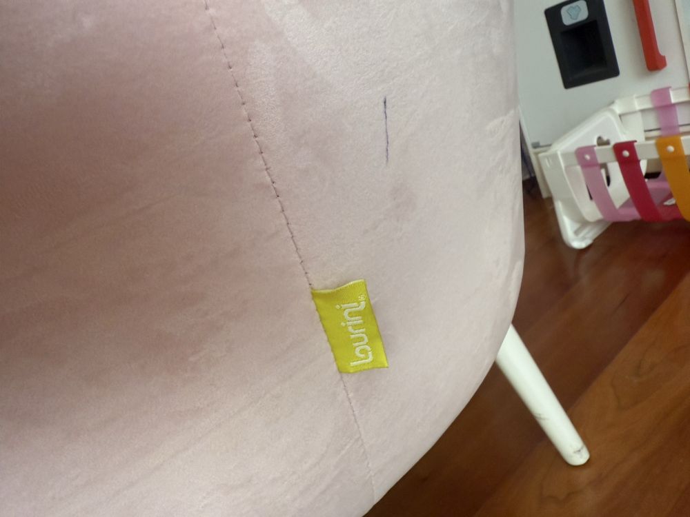 Vendo poltrona rosa bebe