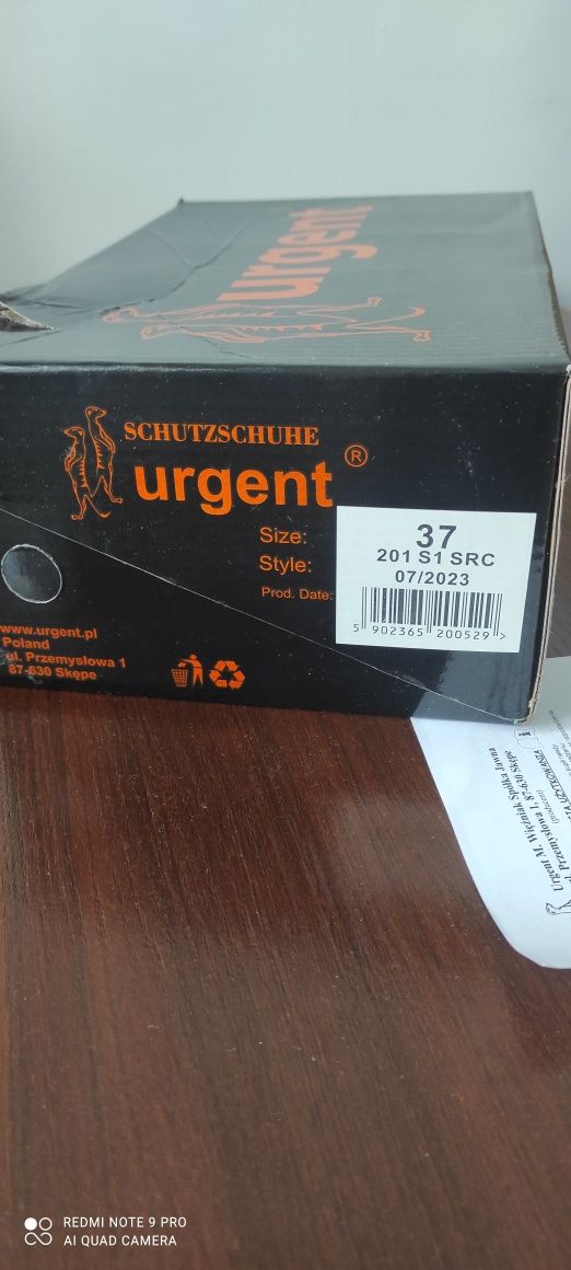 Buty robocze Urgent 37