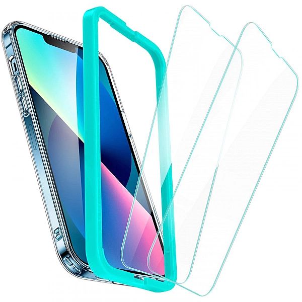2x Szkło + Etui ESR Classic Hybrid do iPhone 13 Mini Clear