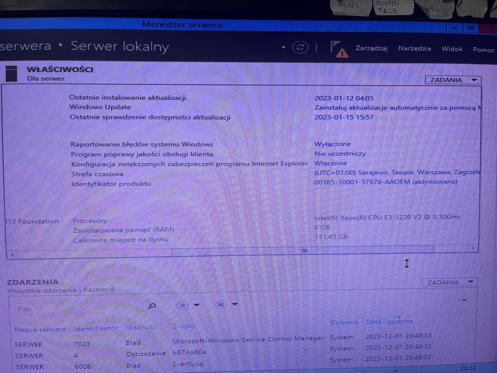 Serwer Dell model E11S 8GB