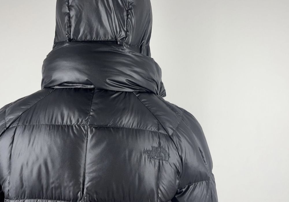 The North Face TNF 550 Женский Черный Длинный Пуховик Куртка Оригинал