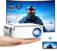 Mini projektor LCD, Full HD, 1800MP, biały, Pankaji +PILOT