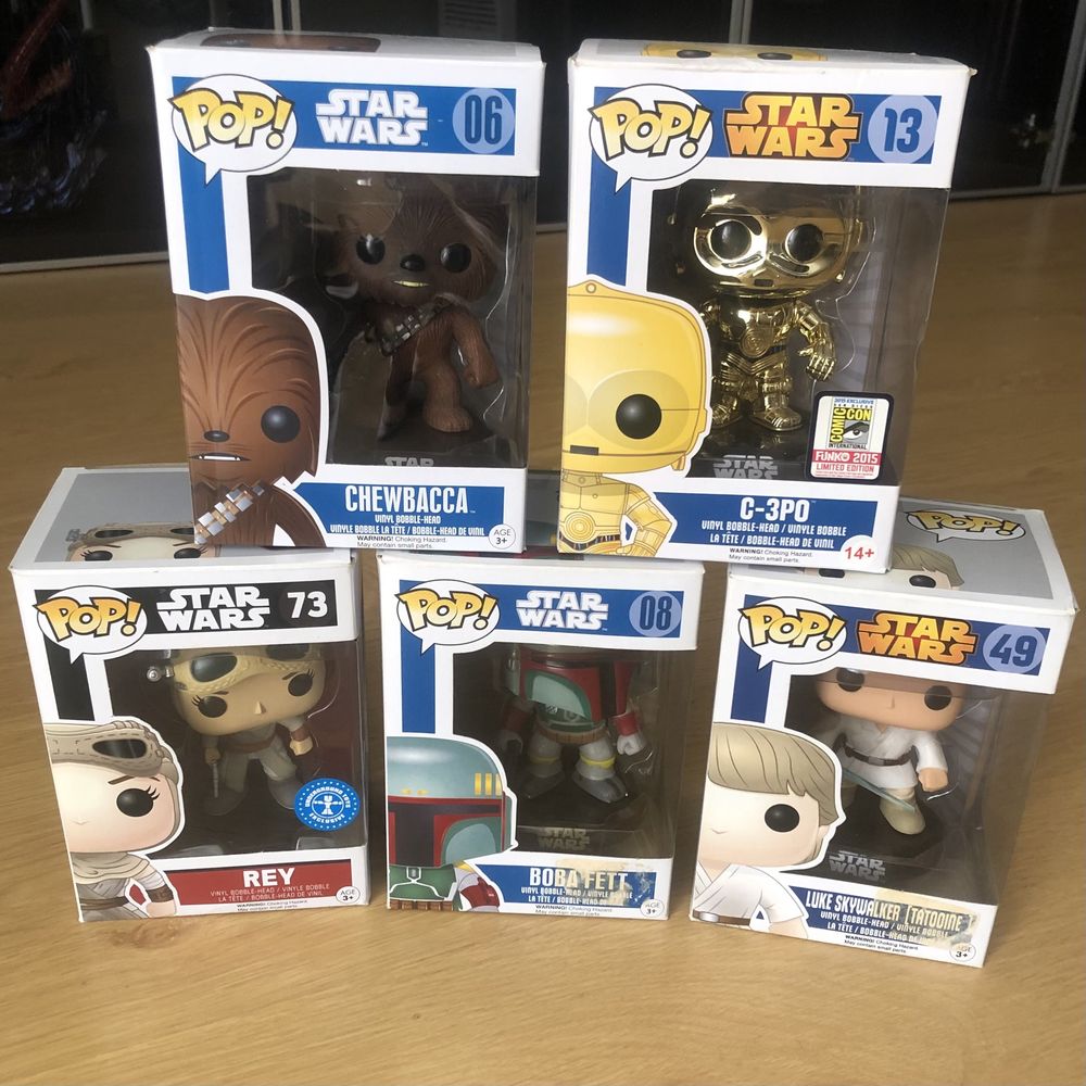 Vários Funko Pop da Star Wars