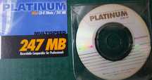 płyta mini CD-R Platinum 28 min / 247 mb  na maxi singiel
