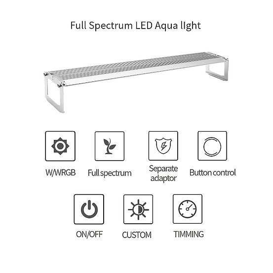 Iluminação LED p/aquários WeekAQUA V-Series V800 WRGB (novo)