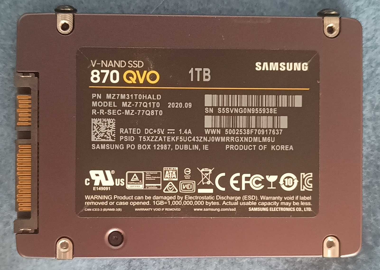 Dysk Samsung SSD 870 QVO 1TB