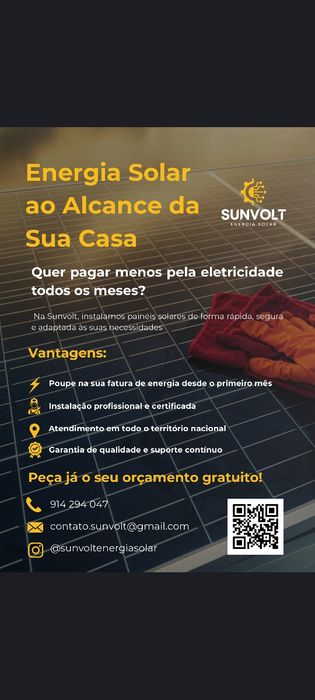 Instalação de painéis solares fotovoltaicos