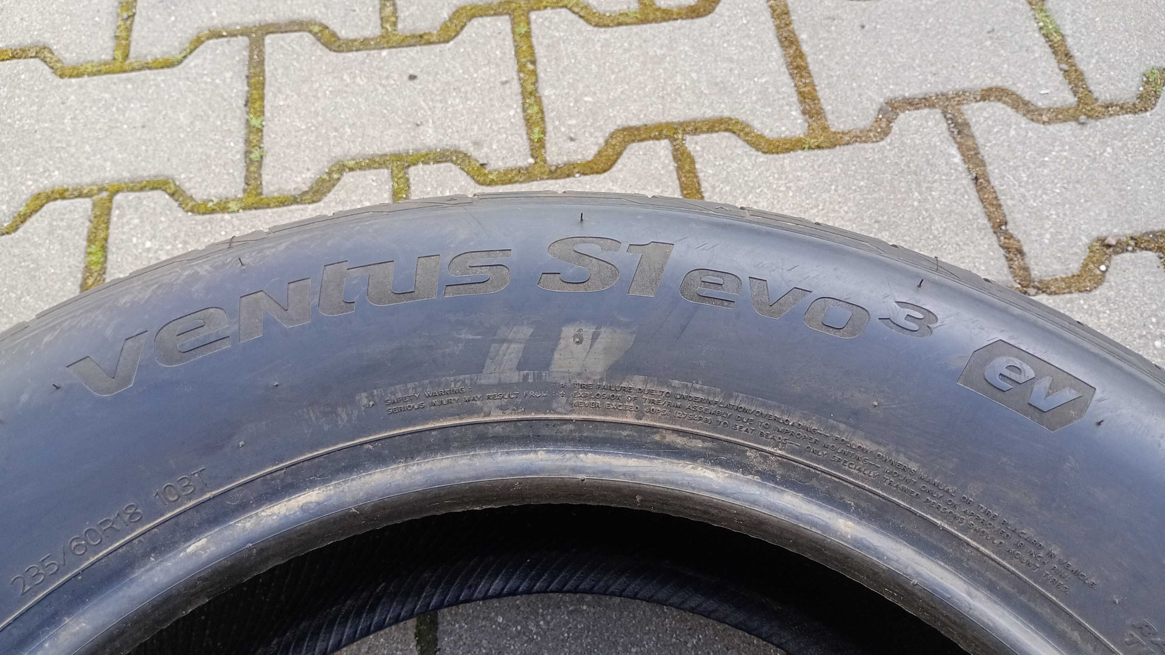 2x 235/60R18 Hankook Ventus S1 Evo 3 EV Lato Używane FV Siedlce