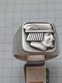 Мужская серебряная печатка "Олекса Довбуш", Ag 875° .,