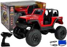 Jeep zdalnie sterowany czerwony pudełko,338x616 mm