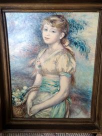 Auguste Renoir Dziewczyna z kwiatami obraz