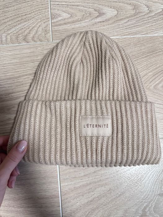 Шапка H&м бежева