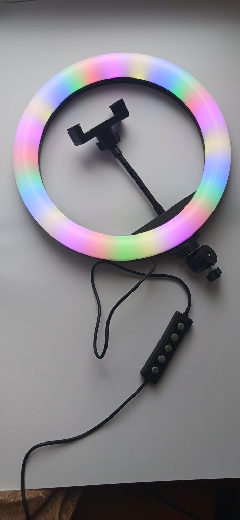 Кольцевая светодиодная лампа RGB