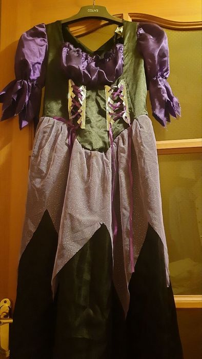 Костюм на хеловін дитячий 7-8 років костюм ведьмы на хэллоуин