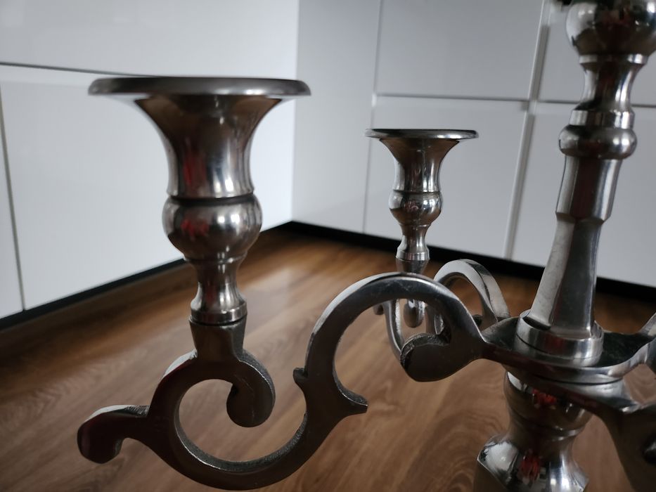 Kandelabr KATO 5 ramienny srebrny