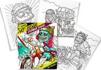 Раскраска Зомби Zombie Daze альбом Coloring Crayola. Розмальовка.