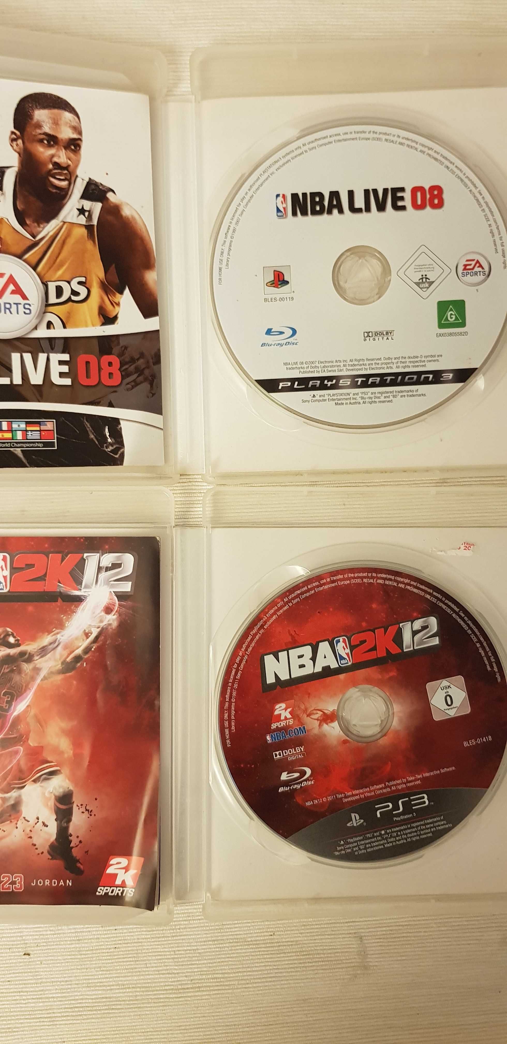 2 gry PS3 NBA Live 08 i NBA 2k12