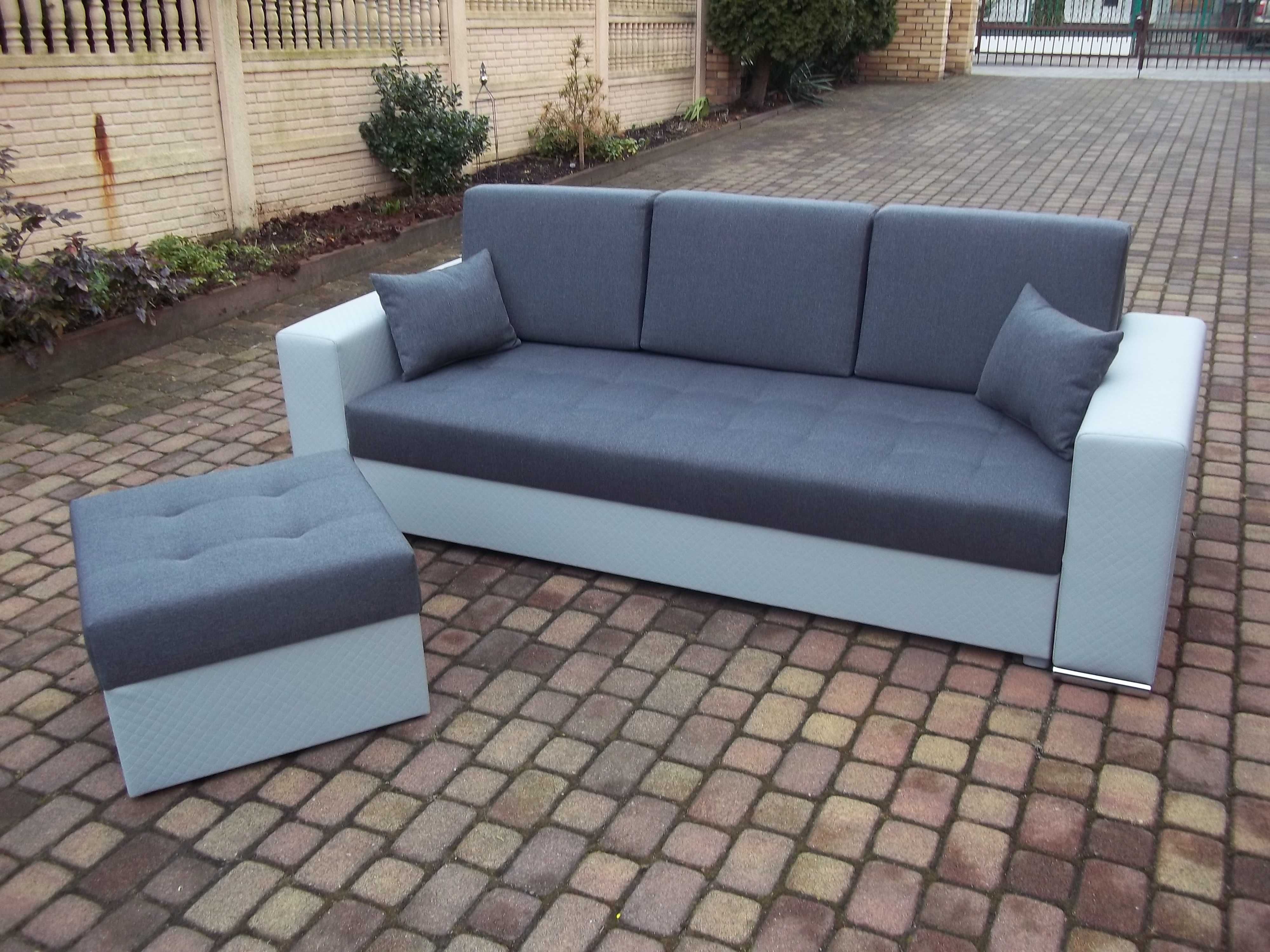 Sofa/kanapa+dostawiana pufa/narożnik-na sprężynach bonell-producent
