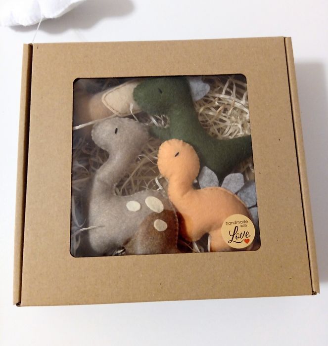 Dinozaury z filcu, zestaw 4 szt.