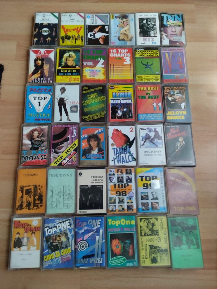 Kaseta Black Sabath Boney M disco polo rock pop ACDC Metalika Akcent