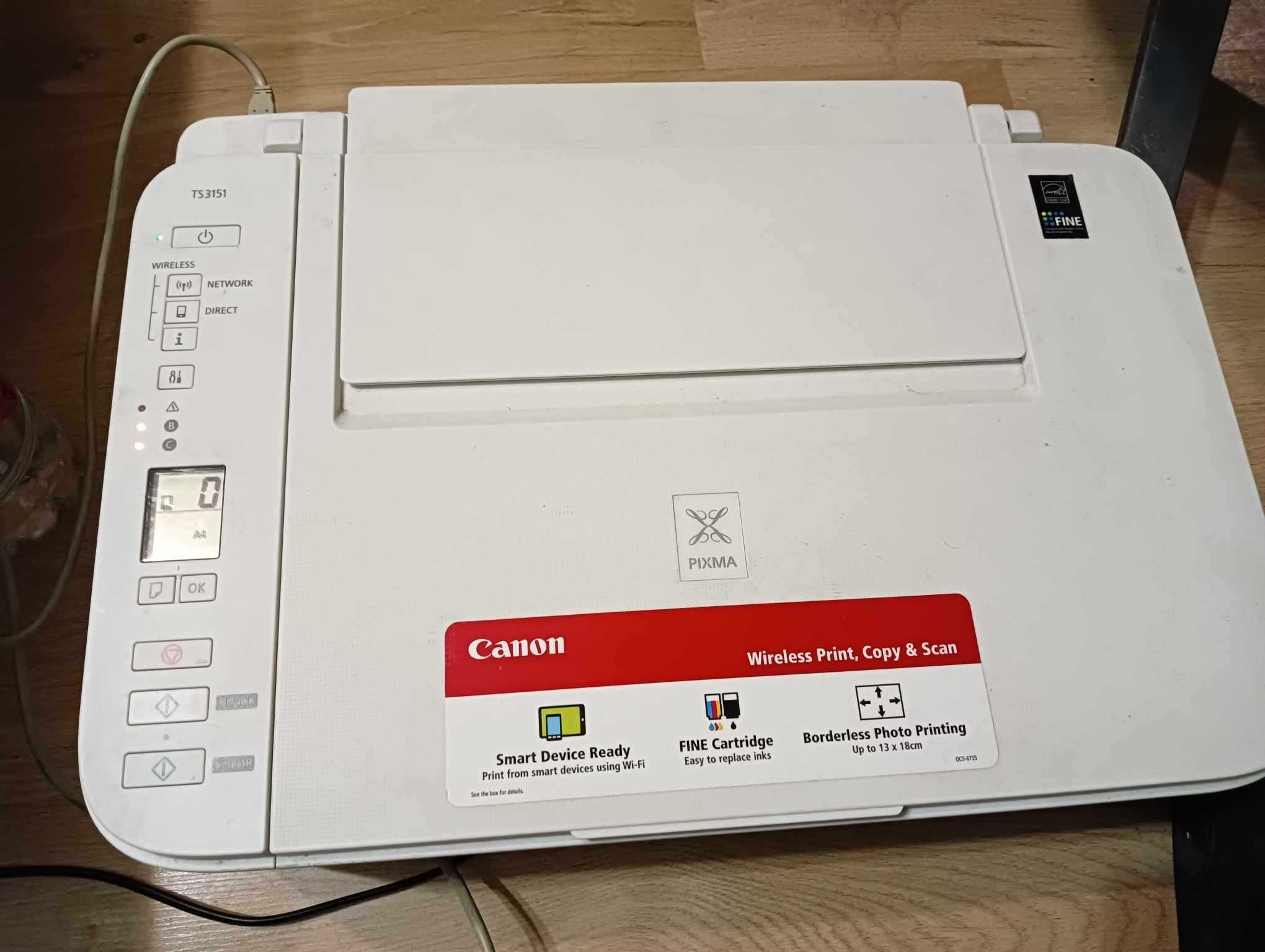 Urządzenie wielofunkcyjne drukarka wi-fi Canon Pixma  TS3151 STAN BDB