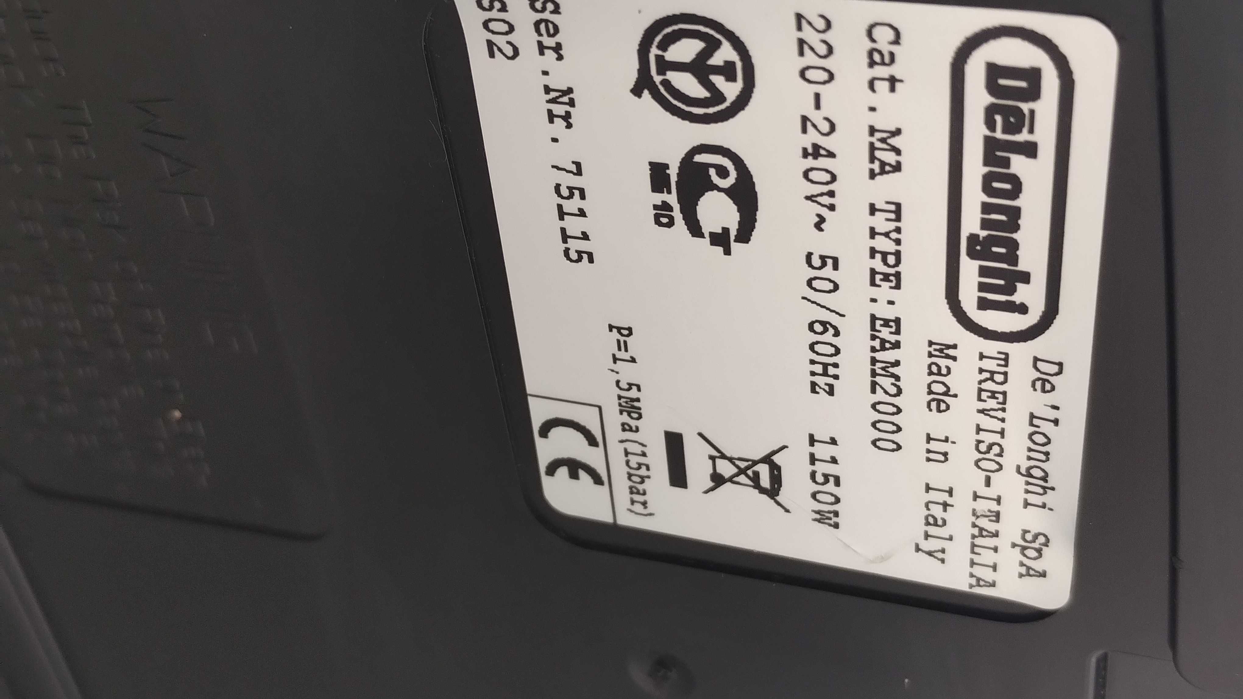 Ekspres do kawy DeLonghi caffe Venezia uszkodzony
