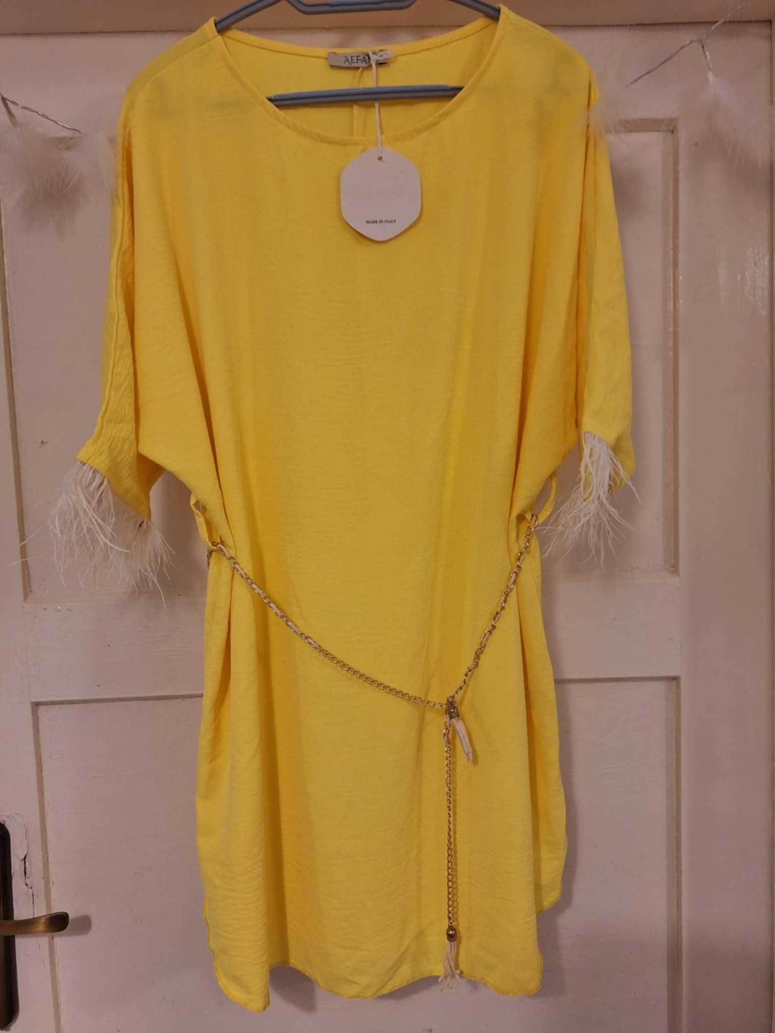 Cudna tunika. Z paseczkiem. Oversize. 40/46