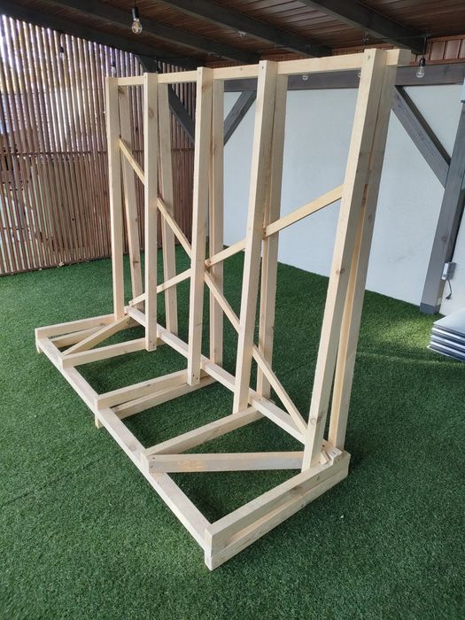 Stojak na szyby, okna - drewniany.