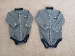 •92•74• Bracia: eleganckie body koszulowe w kratkę, rok po roku