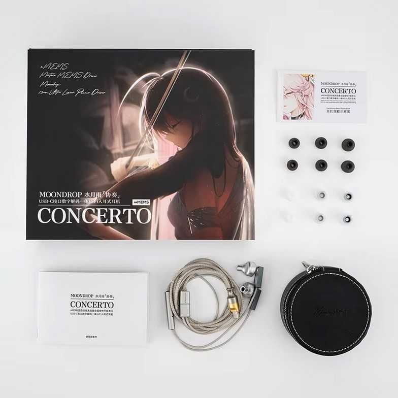 ⇒ Moondrop Concerto - гибридные iem's DSP наушники (1Pla + 1xMEMS)