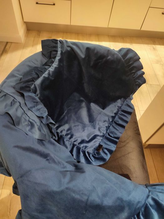 Zasłony welurowe,poszewki dekoracyjne granatowy