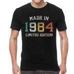 T-Shirt XL Preta Made in 1984 Limited Version - Nova