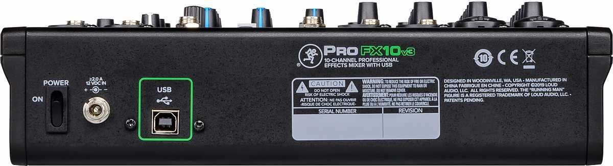 Mackie ProFX 10 V3 mikser fonii z procesorem efektów usb  PROFX10V3