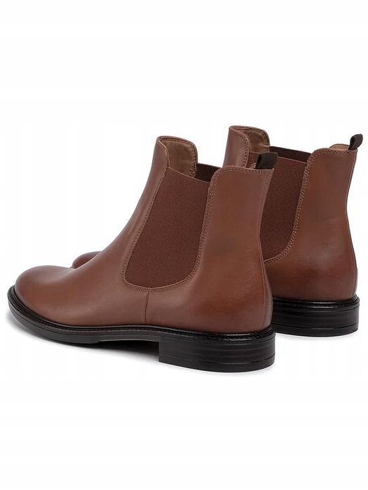 Gino Rossi 38 Buty Damskie Skórzane Botki Brązowe Dsi551-Nevia T358