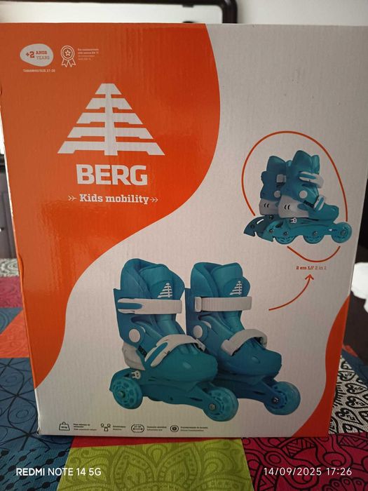 Patins em linha marca Berg modelo "Kids"